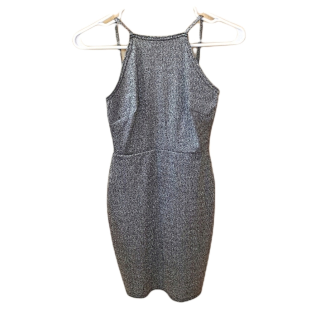 Oh My Love London Silver Sparkling Short Dress